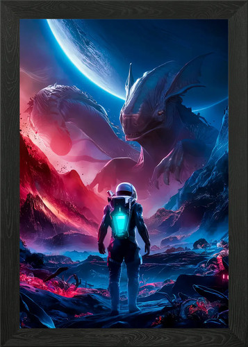 Cosmic encounter framed wall - framed,