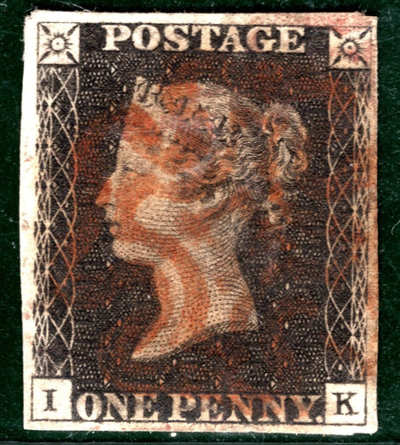 Penny black 1840 stamp - 1840,