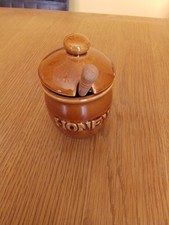 Vintage Ceramic Honey Pot with