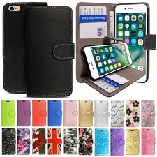 Flip Leather Wallet Case For iPhone 7 8 Plus 6 5 SE 2020 Shockproof Phone Cover