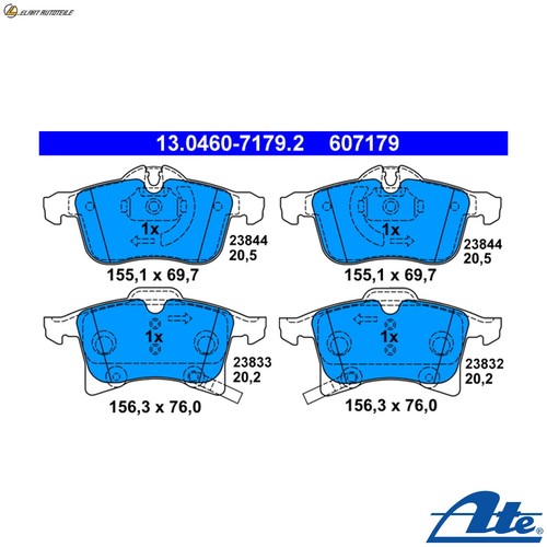 Brake pad set disc - brake,