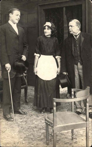 Antique rppc stage play - rppc,