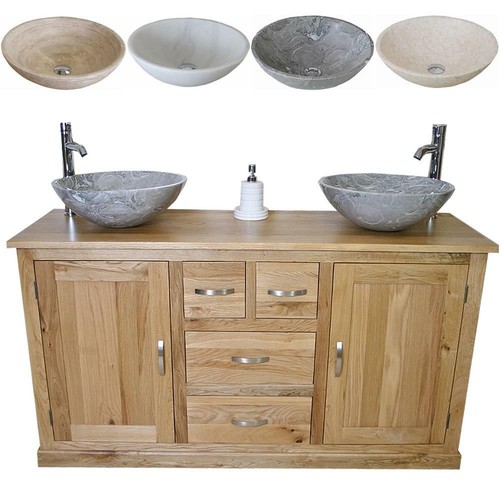 Solid oak bathroom vanity - bathroom, unit