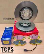 FOR VW GOLF R32 3.2 MK5 BREMBO FRONT DISCS 345MM & EBC YELLOW STUFF PADS