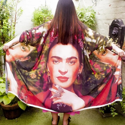 Boho beach coverup frida kahlo - coverup,