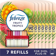 Febreze 3Volution Plug In Air Freshener Refill Fruity Tropics 7 Refills 20ML X 7
