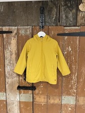 Joules Hooded Jacket Rain Coat Yellow Kids Boys Size 4 Years