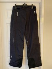 Quechua Ladies Ski Trousers Size 12 (Eur 42) Black Excellent Condition
