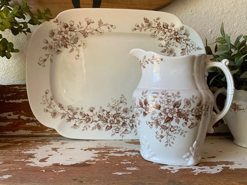 Antique ironstone brown - antique,