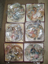 Set 6 Royal Worcester NSPCC Christmas Plates All Boxed With C.O.A