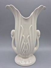 Vintage Beswick 1185 White Swan Vase - A/F -