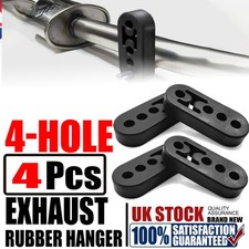 4PCS 4 Universal Hole Exhaust Hanger Adjustable Rubber Mount Bracket