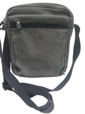Troop London Messenger bag Cross Body Grey Workwear lined Canvas Fabric Unisex