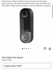 WeMo Smart Video Doorbell - Apple HomeKit Secure with HDR Camera