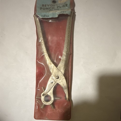 Revolving leather punch plier - punch,