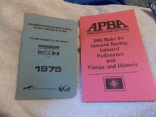 Vintage apba rules handbook - apba,