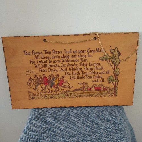 Vintage wooden widecombe fair - vintage,