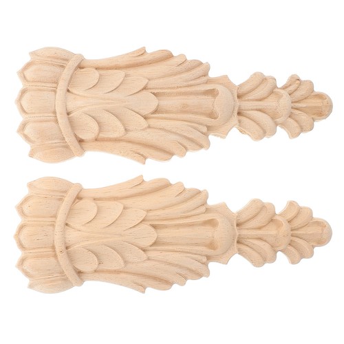 2pcs carved wood corbels - 2pcs,