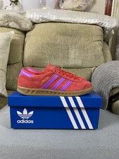 Adidas Originals Hamburg W Red Purple Gum Shoes BNIB Size 4.5uk IH5461