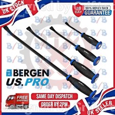 4PC HEAVY DUTY SET OF CROW BARS JEMMY PRY LEVER WRECKING PULLER TOOL