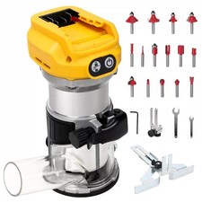 6 Speeds 30000 RPM For DeWalt XR DCB 18/20V Battery Brushless Compact Router