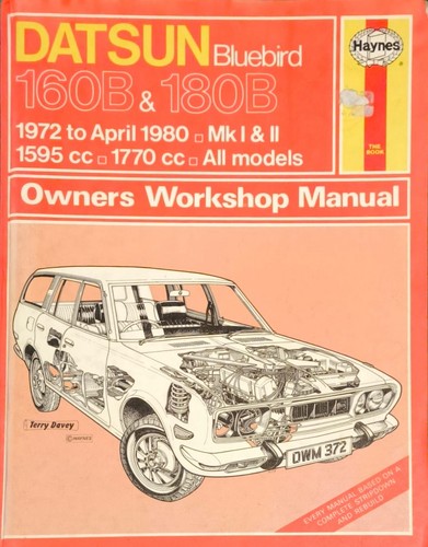 Haynes datsun bluebird - datsun, 160b