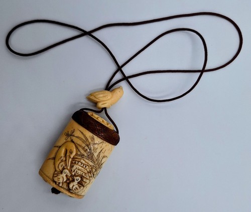 Vintage japanese carved inro - vintage,
