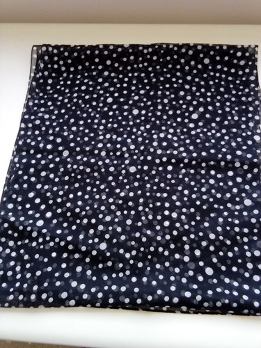 Black white polka dot - dot, chiffon