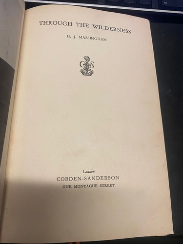 1935 through the wilderness - 1935,