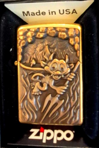 Brass 2003 devil with pitch - brass,