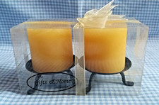 Gift Set Two Candles on Stands Unused In Box The Gifts At Home Collection
