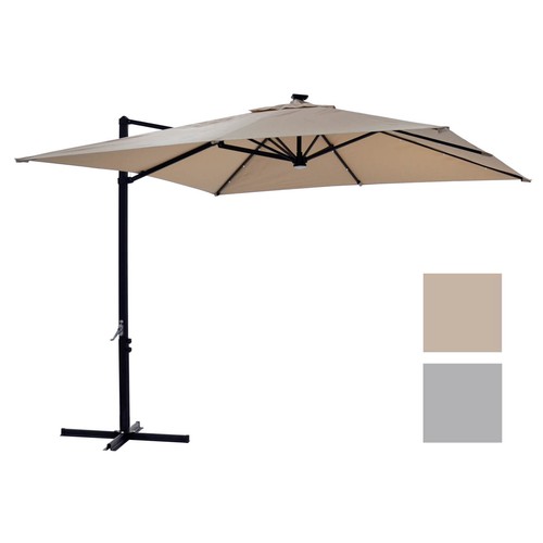 Square led parasol - square,