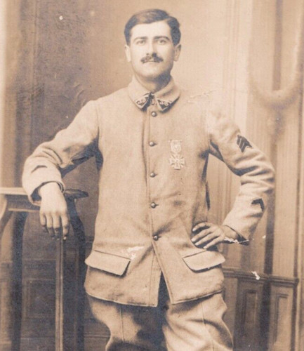 Ww1 rppc french soldier - ww1,
