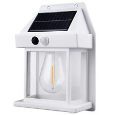 Solar Power Wall Light Lantern PIR Motion Sensor Outdoor Garden Security Lamp
