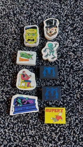 Vintage erasers collection - vintage,