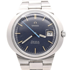 1969 Omega Geneve dynamic with Gorgeous matte blue Dial 136.033 steel + Box