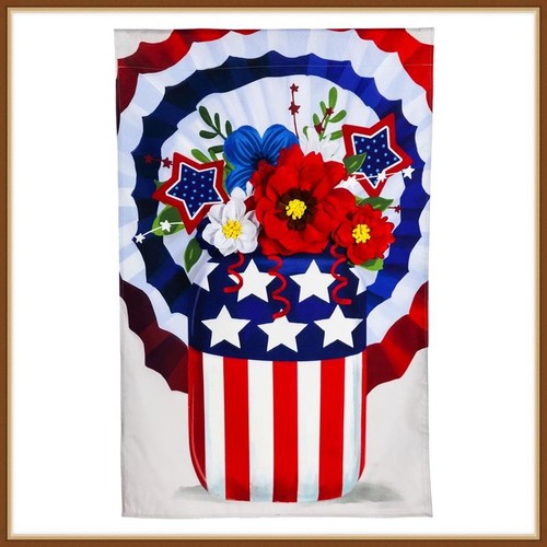 Evergreen garden flag stars - flag, *