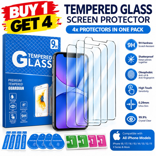Tempered glass screen - tempered,