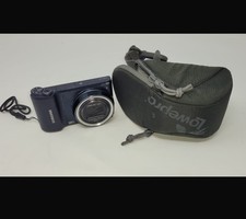 Samsung WB150F Smart Camera 14.2MP Wi-Fi 18x Zoom Blue – Works Well + Case