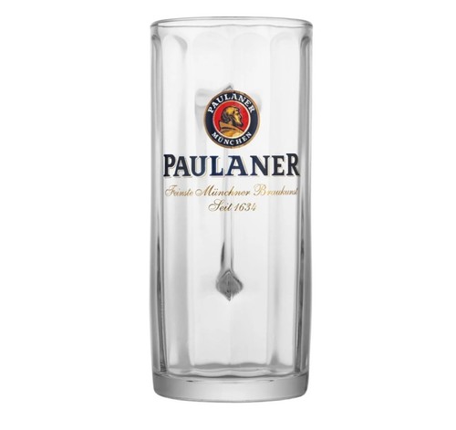 Paulaner beer glass pint sized - beer,