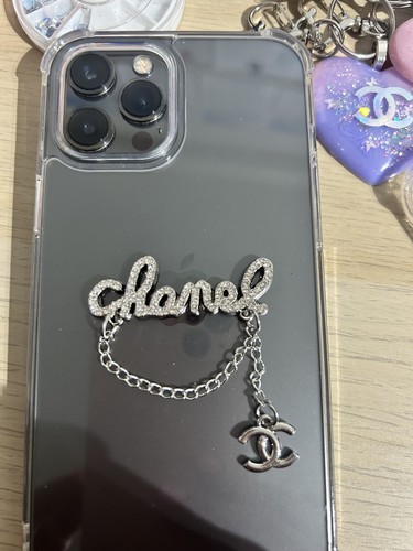Silver flat back - 1x, chain