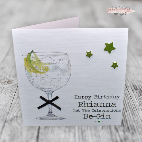 Personalised female male gin - personalised,