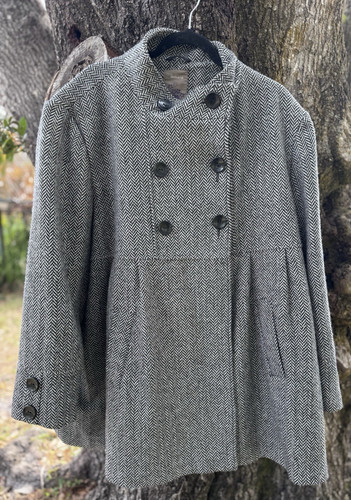 Ikebana coat herringbone - coat,