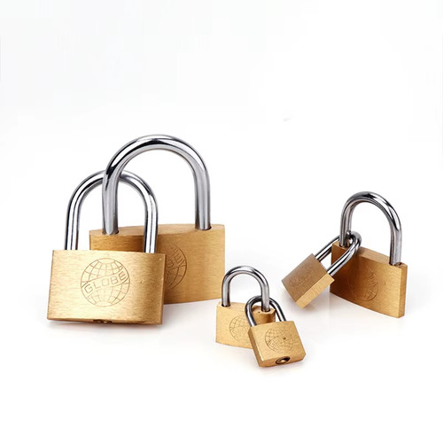 Copper padlock small locks - copper,