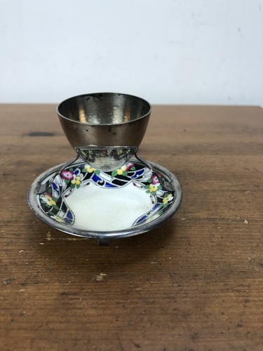 Antique silver plated egg - plated,