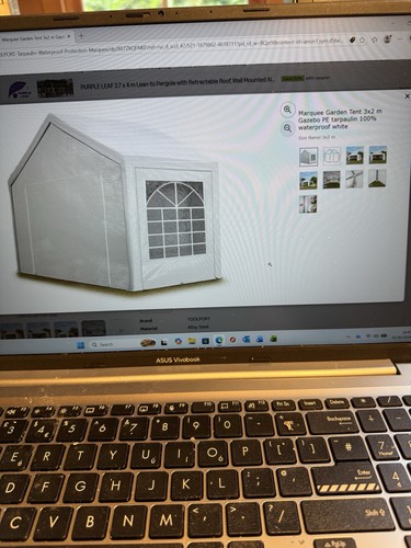 Toolport 3x2m marquee garden - toolport,