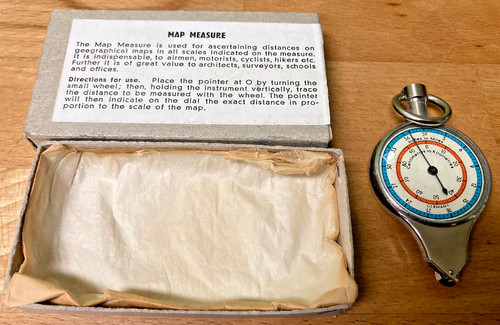 Vintage map measuring tool - vintage,