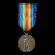 Cameron Highlanders WW1 British Victory Medal Lovat Scouts Pte. Beeching