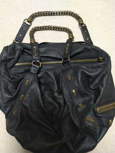 Thomas wylde skull leather bag - skull,