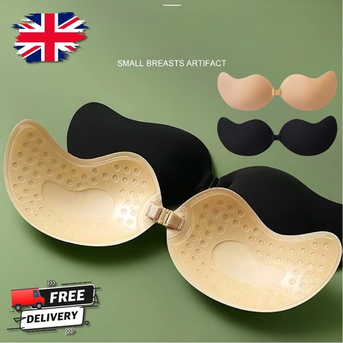 Strapless silicone push bra - strapless, up